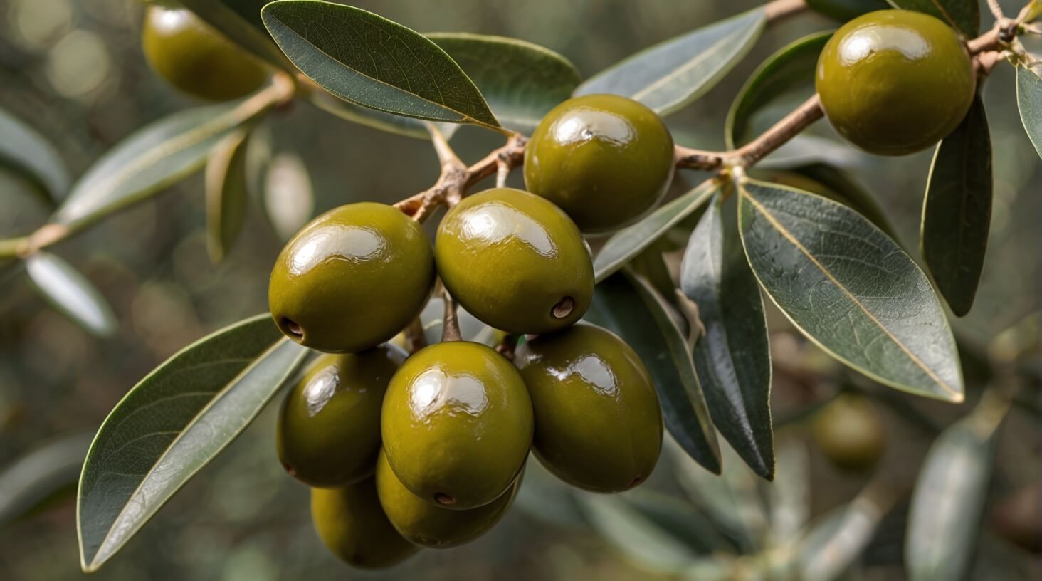 A bottle of olive leaf extract surrounded by fresh olive leaves, highlighting the benefits of this natural supplement.