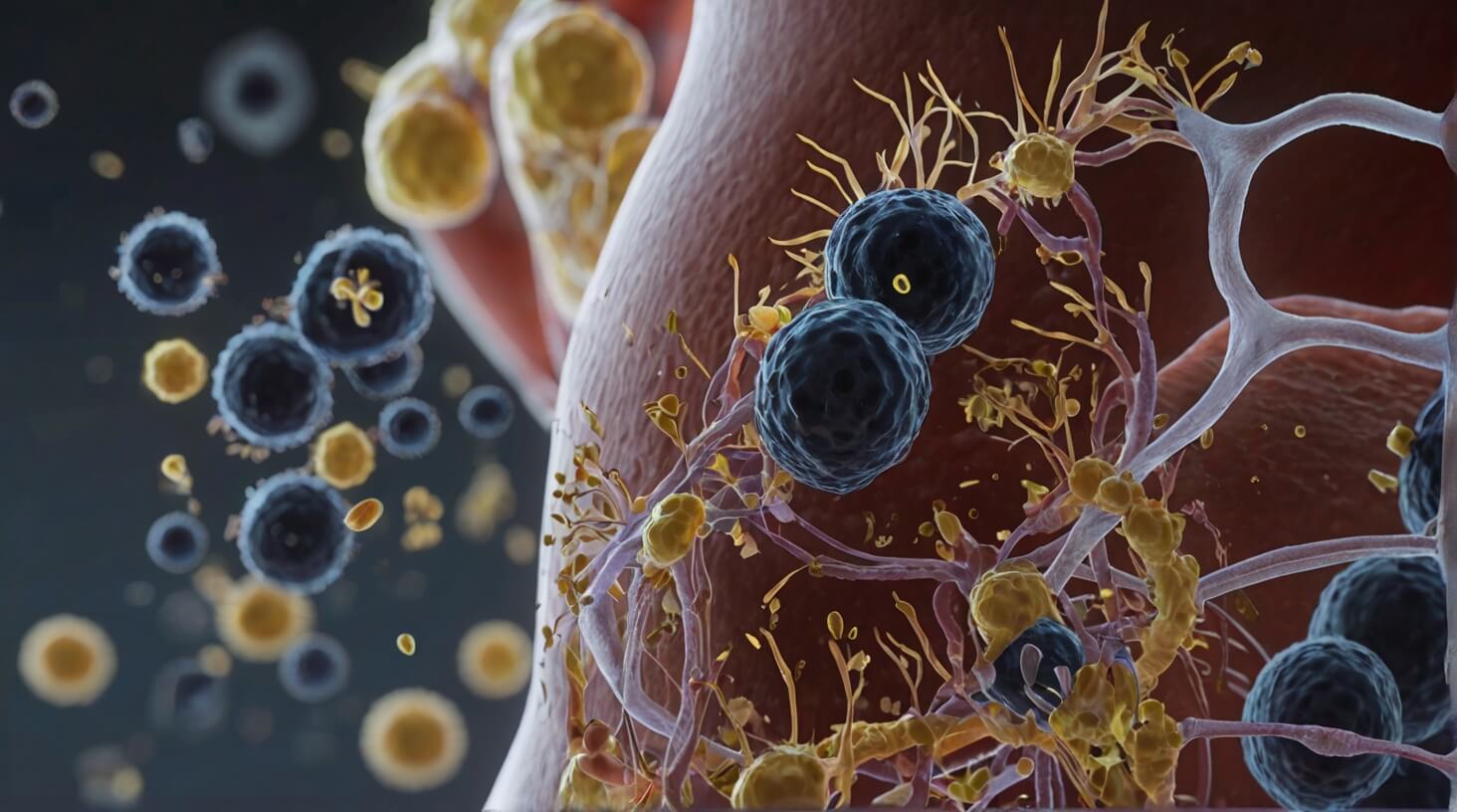 An illustration depicting the fundamental workings of the immune system, showcasing its intricate defense mechanisms and biological processes.