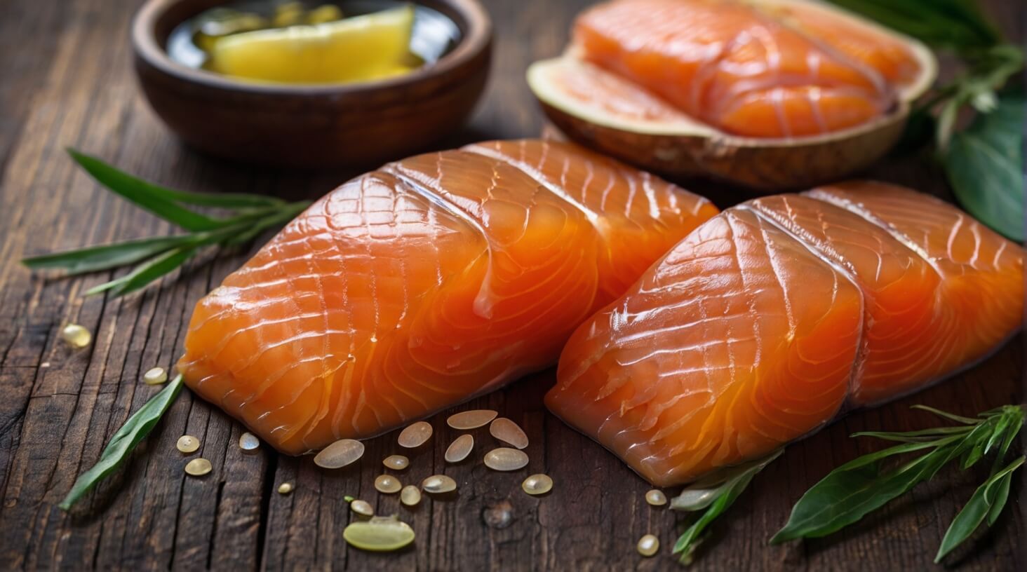 Nutrient-rich Omega-3 Fatty Acids, essential for a healthy diet and overall well-being.
