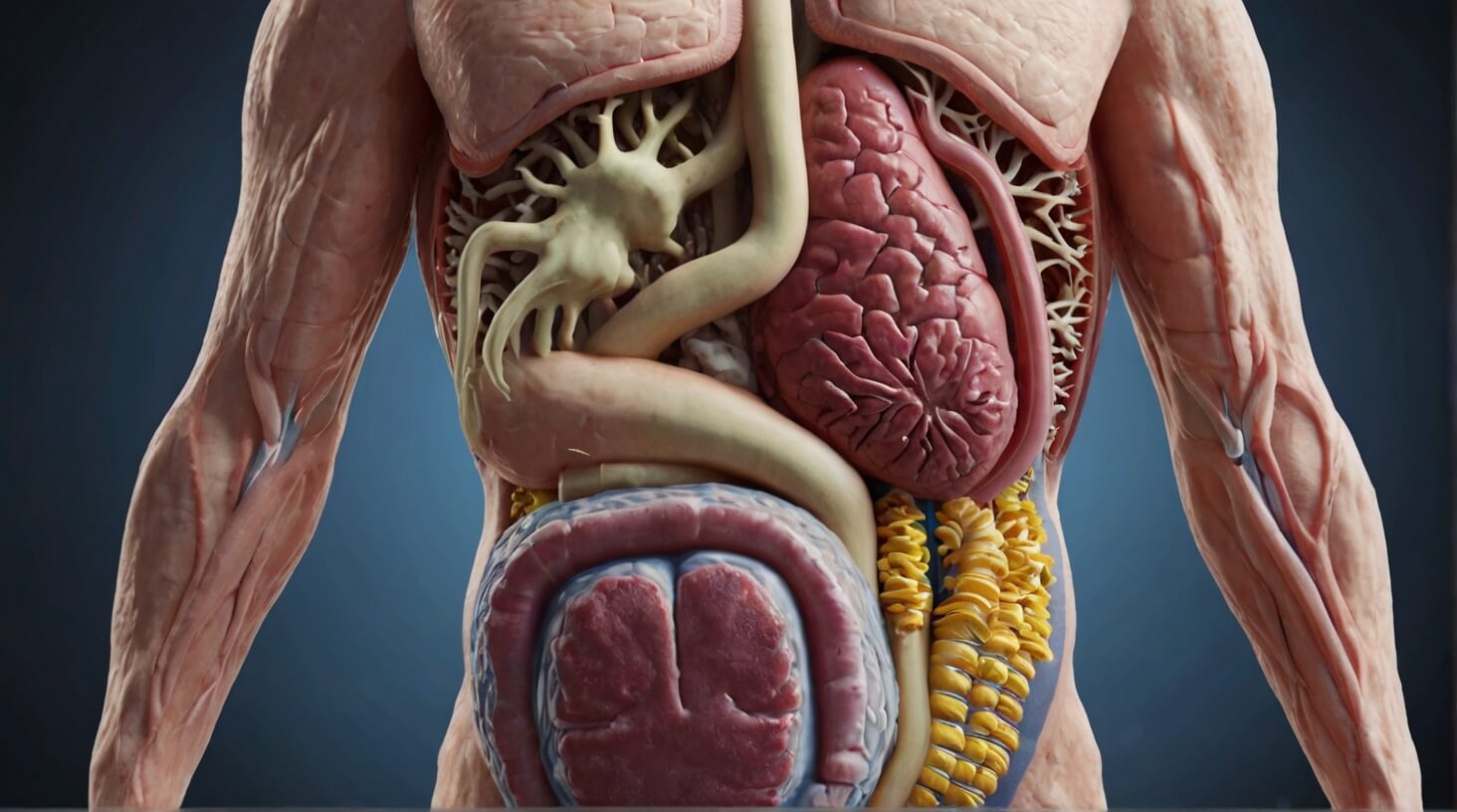 Illustration depicting the intricate relationship and significance of the gut microbiome in human health and wellness.