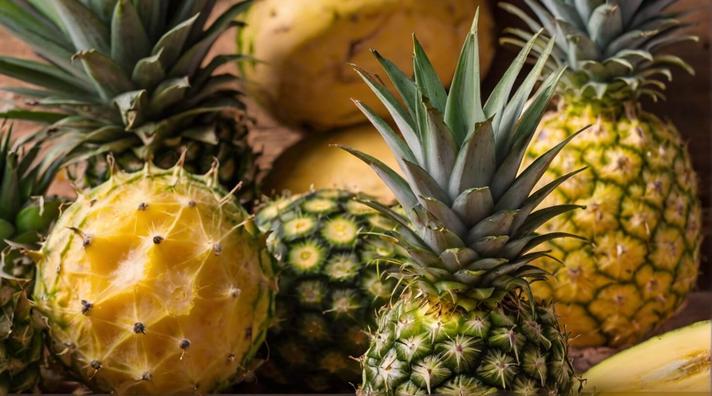 A close-up image of a pineapple, representing the potential benefits of bromelain, a compound found in pineapple with anti-inflammatory properties.