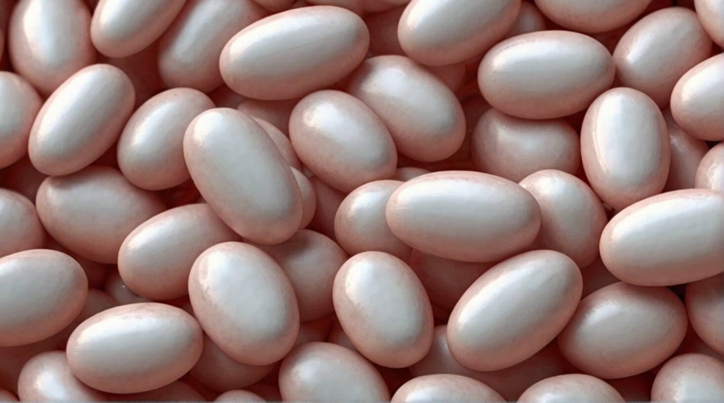 White tablets of Azithromycin, a commonly used antibiotic, arranged neatly on a blue background. 