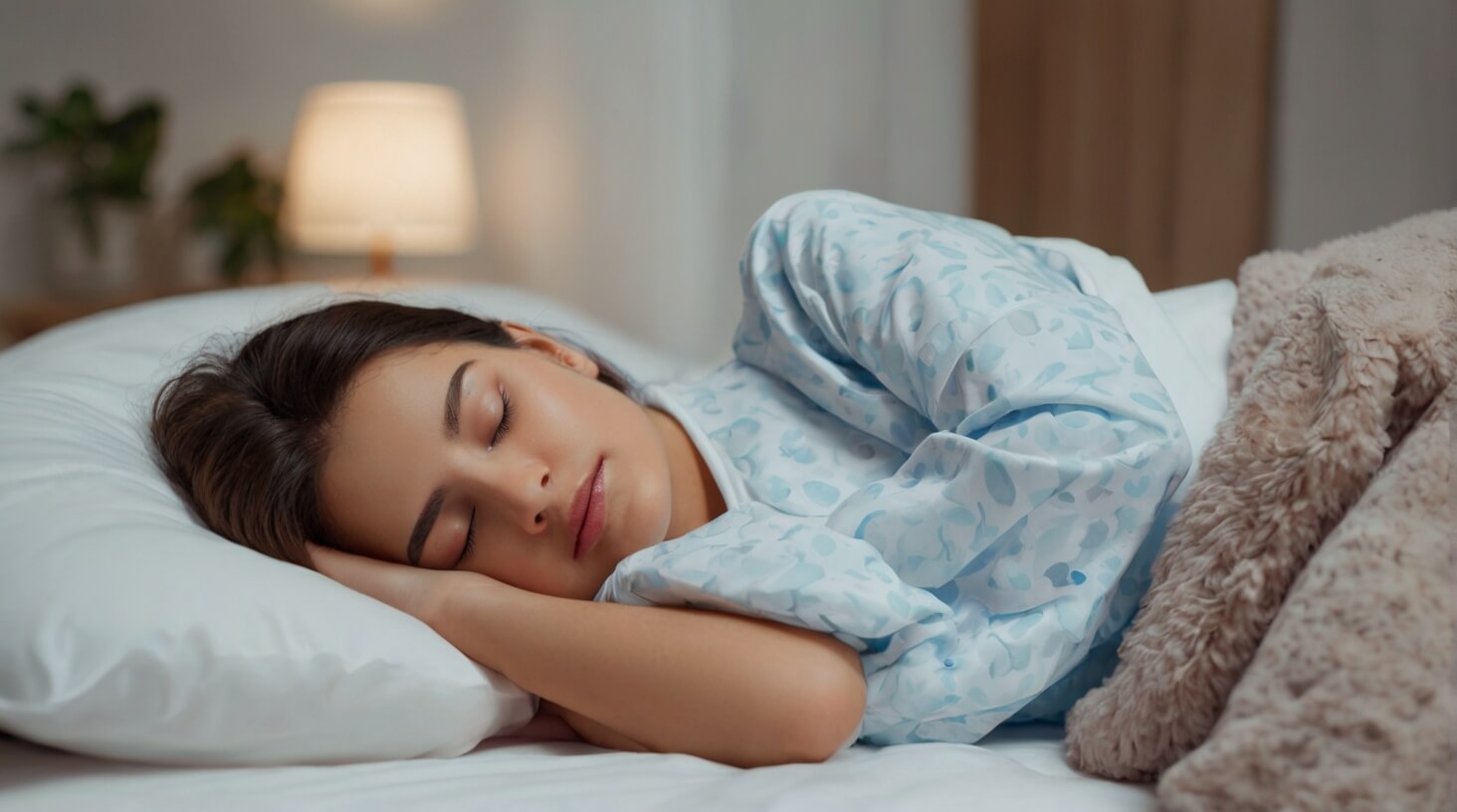 An image of a person peacefully sleeping, illustrating the importance of quality sleep for health and well-being.