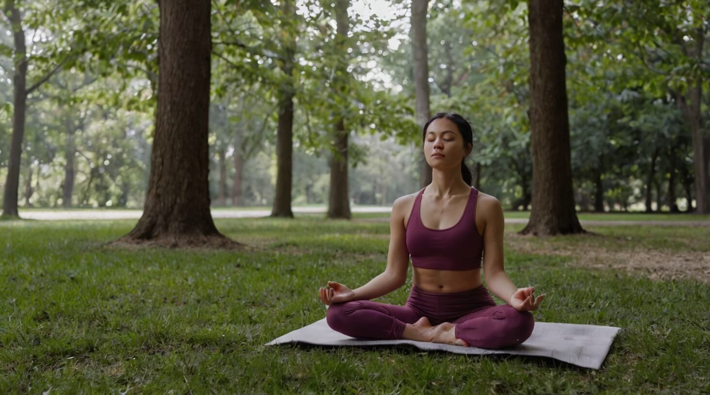 Image depicting the relationship between meditation and immune function, showing a person in a peaceful meditative pose surrounded by abstract representations of immune system elements.